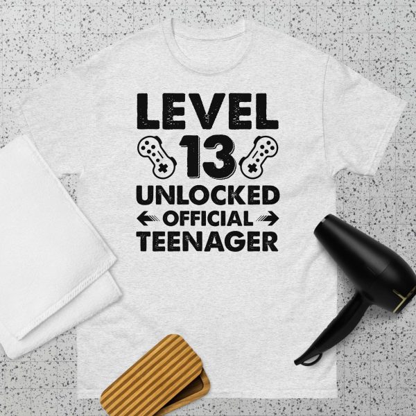Level 13 Unlocked Official Teenager T Shirt - Image 4