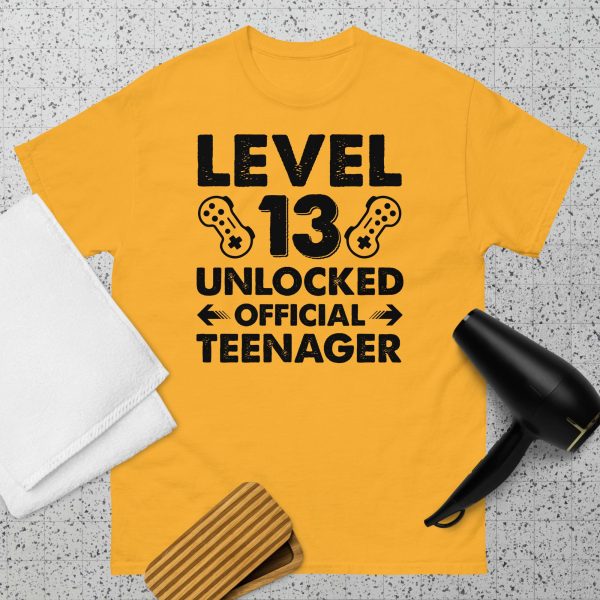 Level 13 Unlocked Official Teenager T Shirt - Image 8