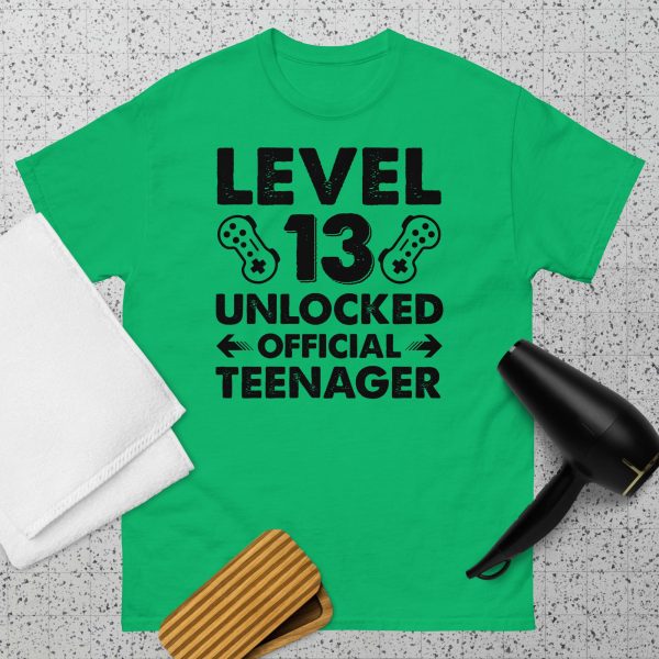 Level 13 Unlocked Official Teenager T Shirt - Image 10