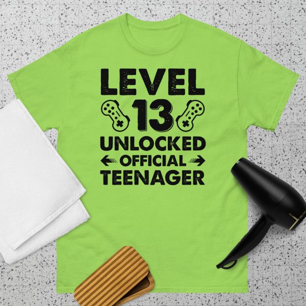 Level 13 Unlocked Official Teenager T Shirt - Image 11