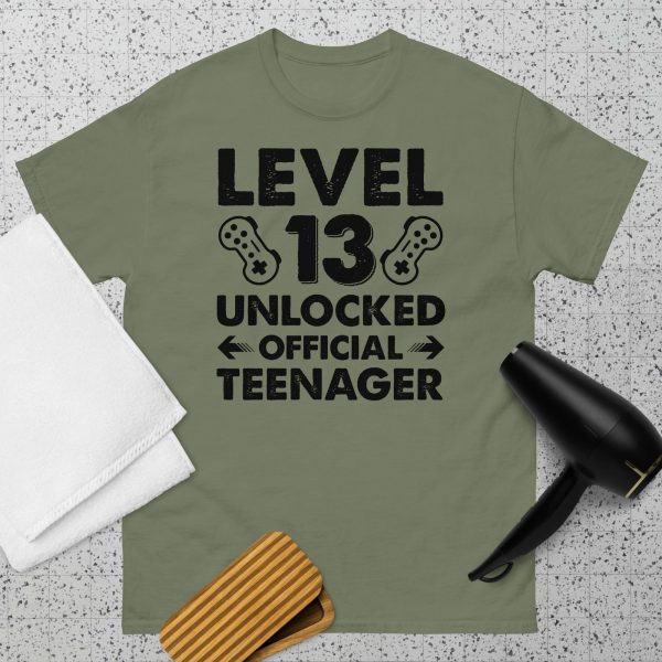 Level 13 Unlocked Official Teenager T Shirt - Image 7