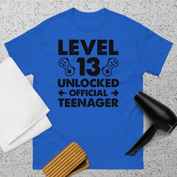 Level 13 Unlocked Official Teenager T Shirt - Image 6