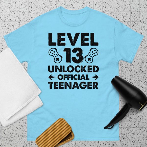 Level 13 Unlocked Official Teenager T Shirt - Image 5