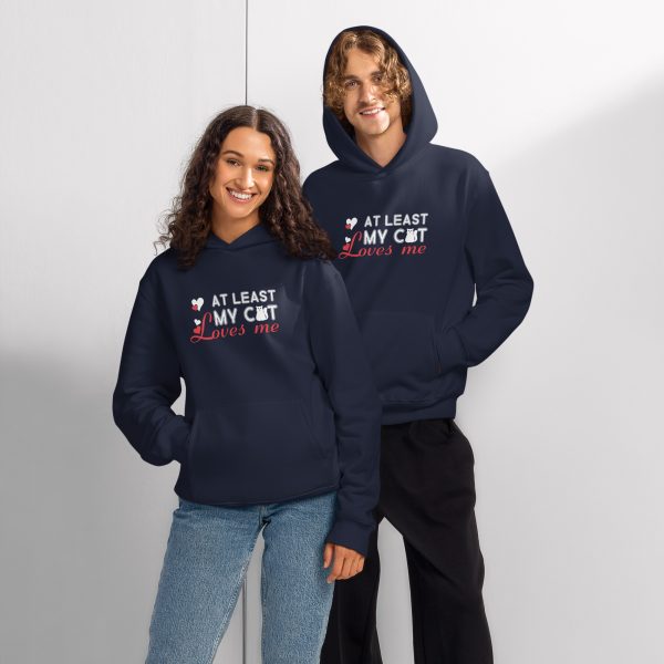 Meow & Always" Valentine Cat Hoodie! - Image 3