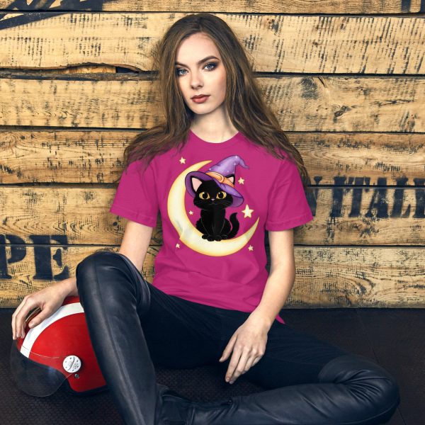 Focus on the Halloween Cat Unisex Tee - Image 4