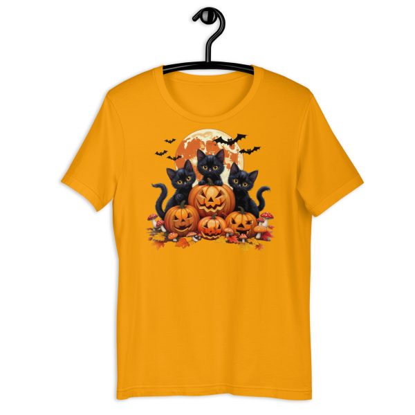 Spooky Paws Halloween Cat Tee - Image 15