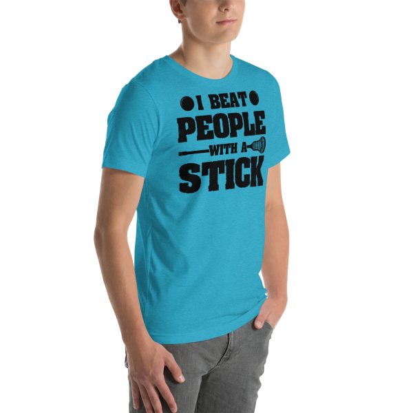 I Beat People With A Stick T-Shirt - Image 10