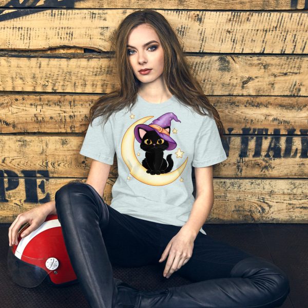 Focus on the Halloween Cat Unisex Tee - Image 10