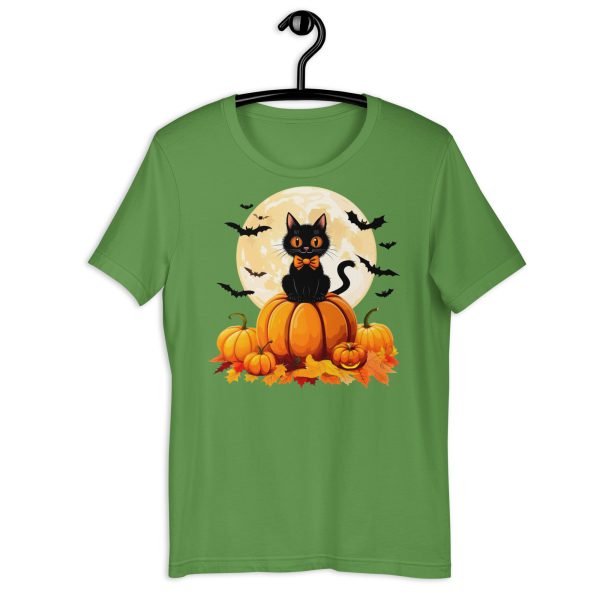 Black Cat & Pumpkin Halloween Tee - Image 7