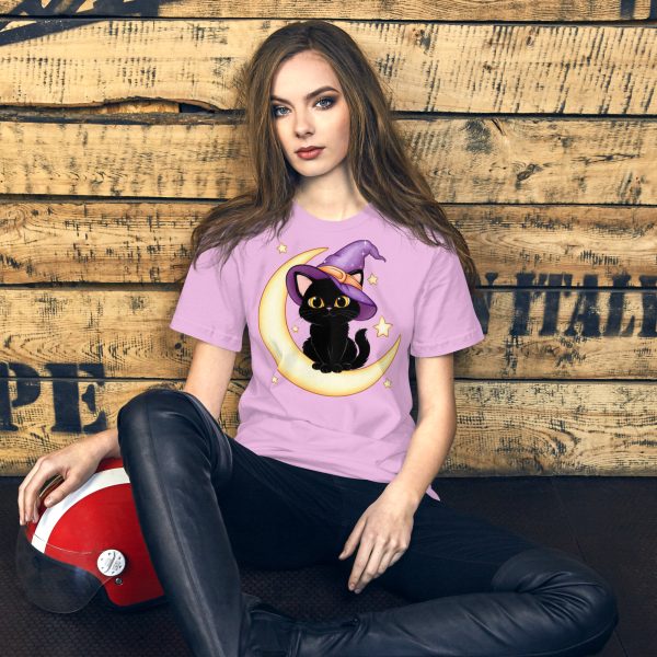 Focus on the Halloween Cat Unisex Tee - Image 8