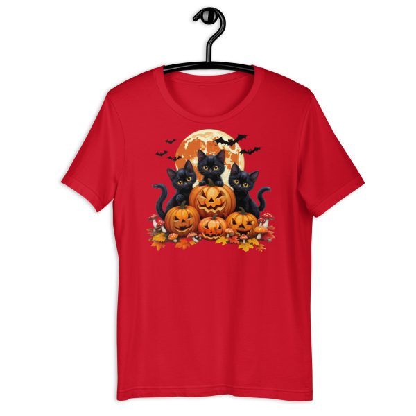 Spooky Paws Halloween Cat Tee - Image 5