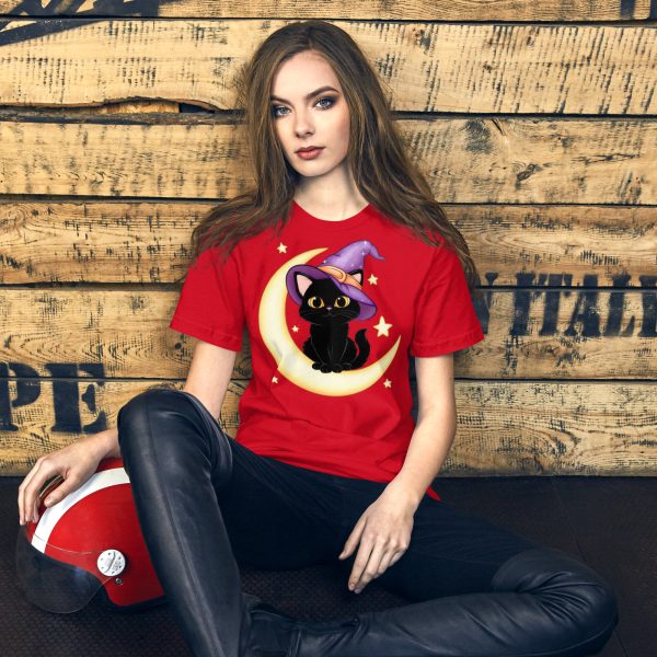 Focus on the Halloween Cat Unisex Tee - Image 2