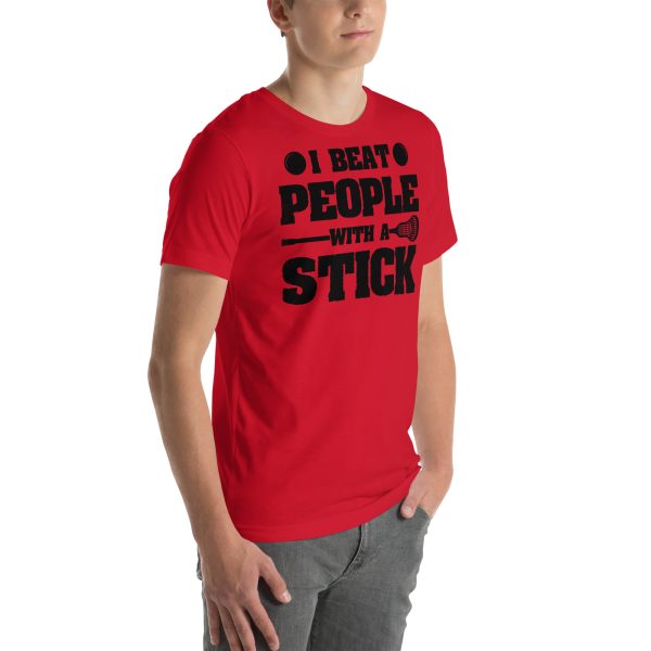 I Beat People With A Stick T-Shirt - Image 6