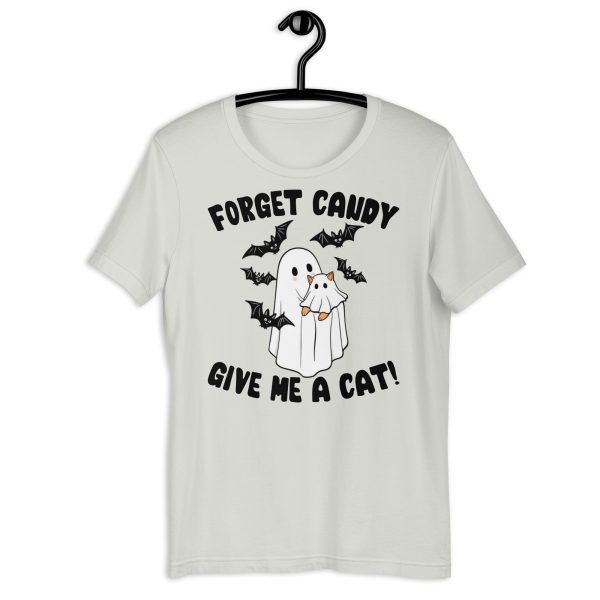 Give Me a Cat!" Cat Lover Halloween Tee - Image 13