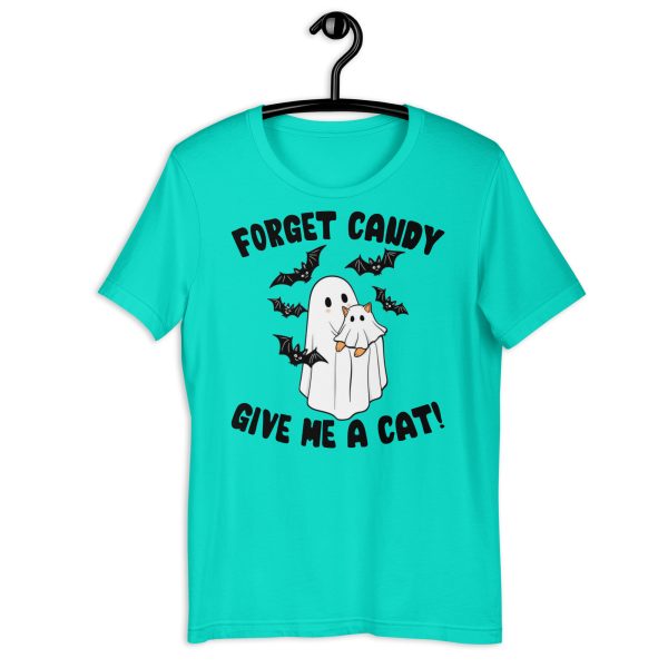 Give Me a Cat!" Cat Lover Halloween Tee - Image 10