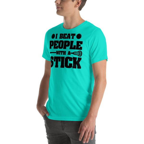 I Beat People With A Stick T-Shirt - Image 15