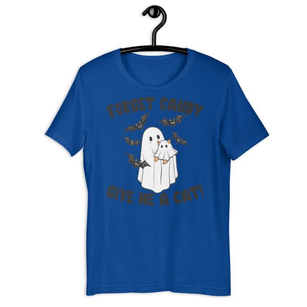 Give Me a Cat!" Cat Lover Halloween Tee - Image 5