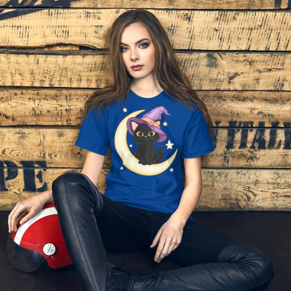Focus on the Halloween Cat Unisex Tee - Image 3