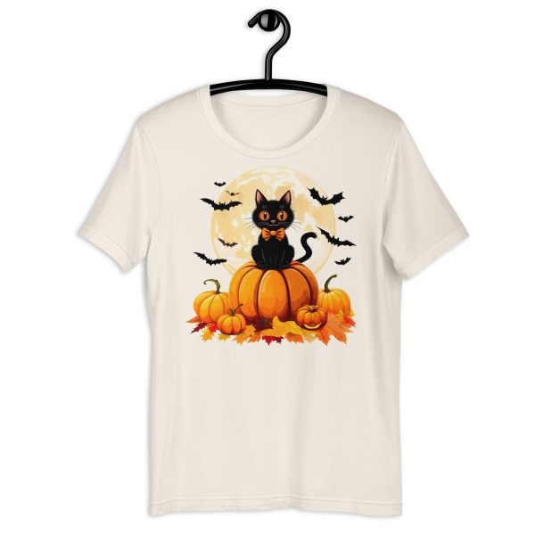 Black Cat & Pumpkin Halloween Tee - Image 19