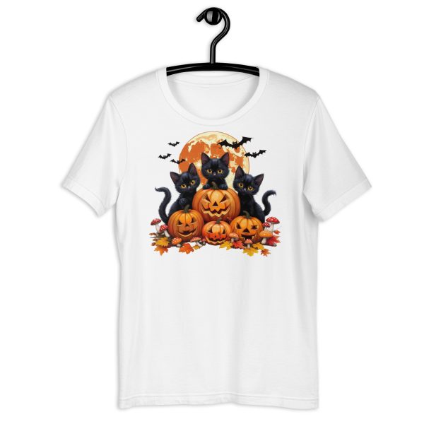 Spooky Paws Halloween Cat Tee - Image 21