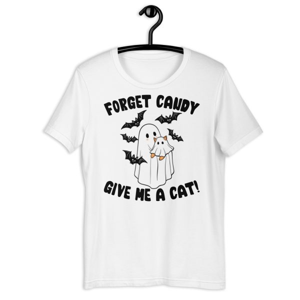 Give Me a Cat!" Cat Lover Halloween Tee - Image 19