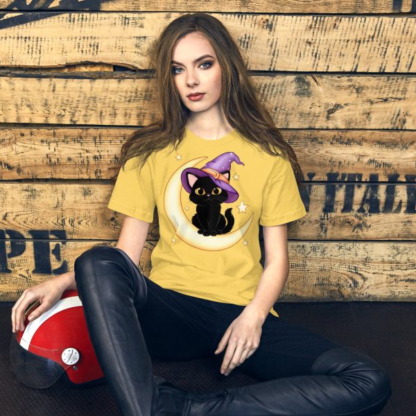 Focus on the Halloween Cat Unisex Tee - Image 9
