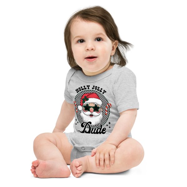 Holly Jolly Dude T-Shirt! 🎅✨ Tee Baby short sleeve one piece - Image 7