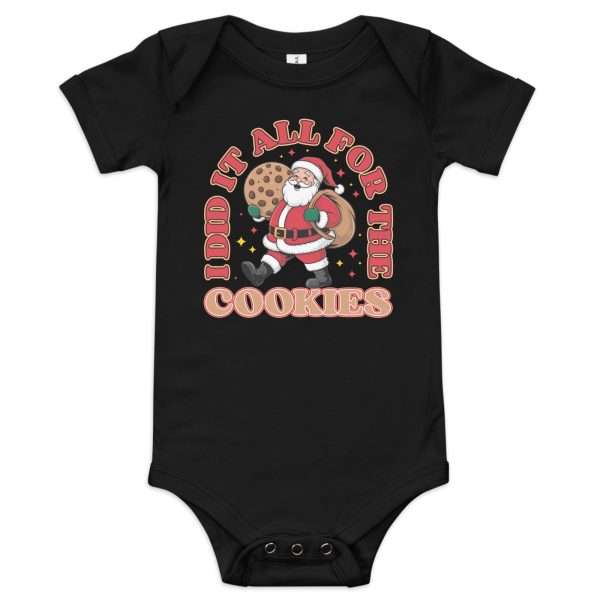 "I Did It All for the Cookie" Tee Baby short sleeve one piece - Image 2