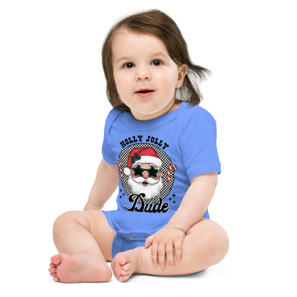 Holly Jolly Dude T-Shirt! 🎅✨ Tee Baby short sleeve one piece - Image 5