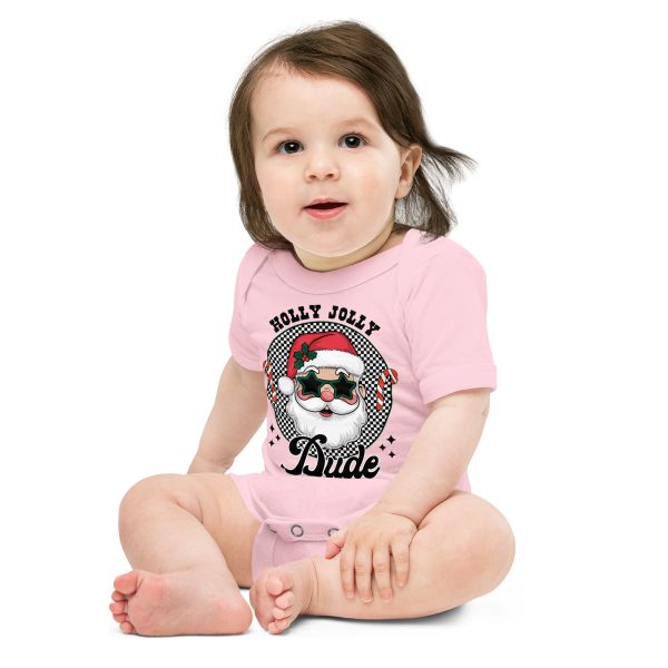 Holly Jolly Dude T-Shirt! 🎅✨ Tee Baby short sleeve one piece - Image 9