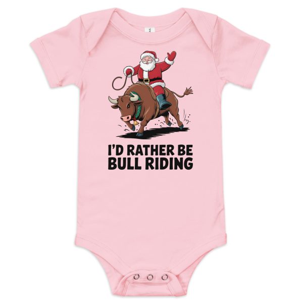 “I’d Rather Be Bull Riding” tee Baby short sleeve one piece - Image 10