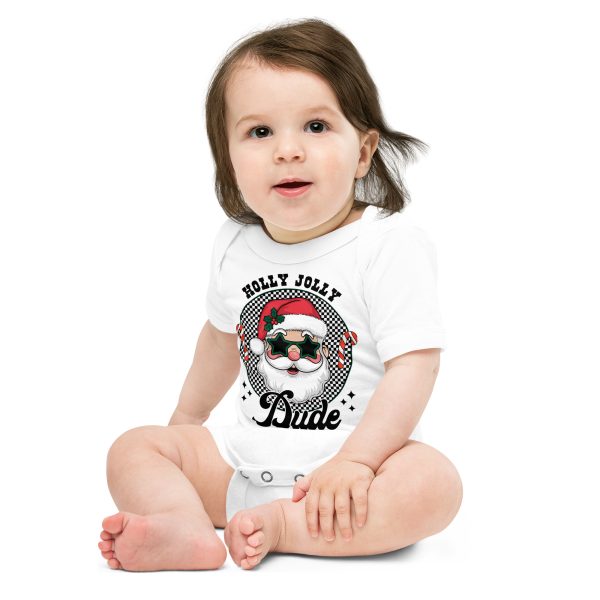 Holly Jolly Dude T-Shirt! 🎅✨ Tee Baby short sleeve one piece - Image 13