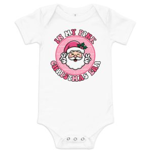 In My Pink Christmas Era Tee Baby short sleeve one piece