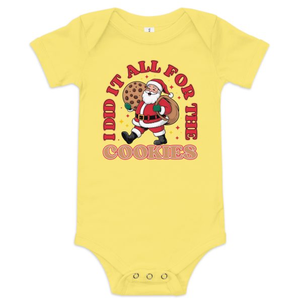 "I Did It All for the Cookie" Tee Baby short sleeve one piece - Image 12