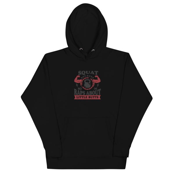 Squat Because No Raps About Little Butts — Funny Gym Tee - Image 2