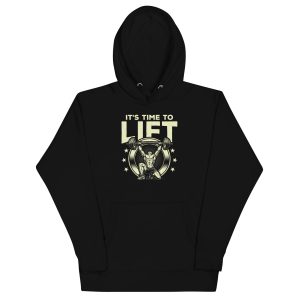 It’s Time to Lift — Motivational Gym Tee Unisex Hoodie