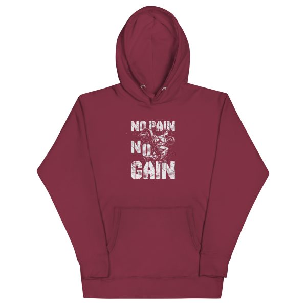No Pain, No Gain — Motivational Graphic Tee Unisex Hoodie - Image 5