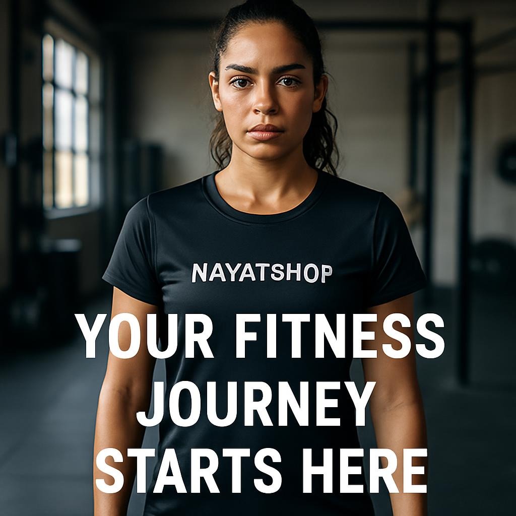 Your Fitness Journey Starts Here — NayatShop Sports T-shirt
