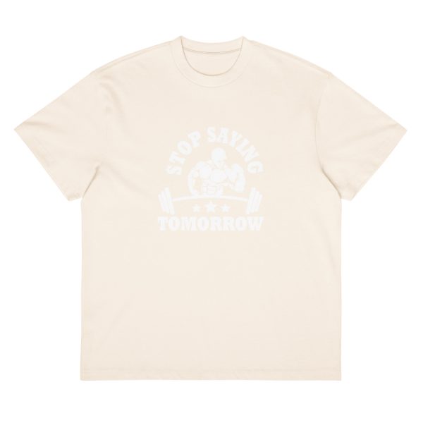 Stop Saying Tomorrow – Motivational Tee Men’s box tee - Image 8
