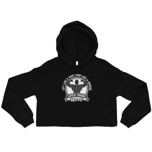 Lift Like A Man, Look Like A Goddess Crop Hoodie