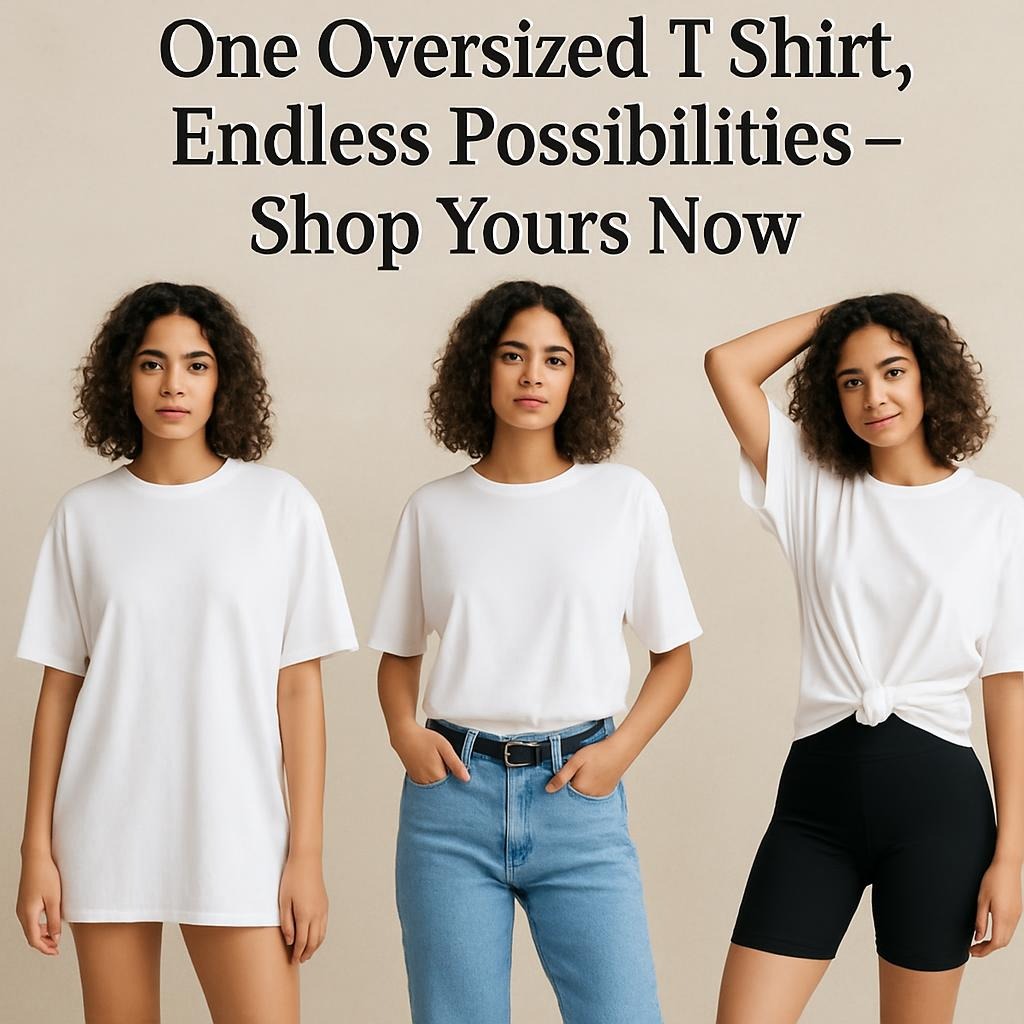 One Oversized T Shirt, Endless Possibilities – Shop Yours Now