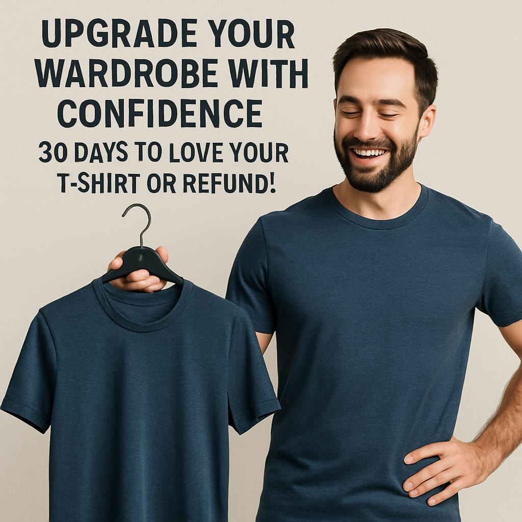 Upgrade Your Wardrobe With Confidence – 30 Days to Love Your T-shirt or Refund!