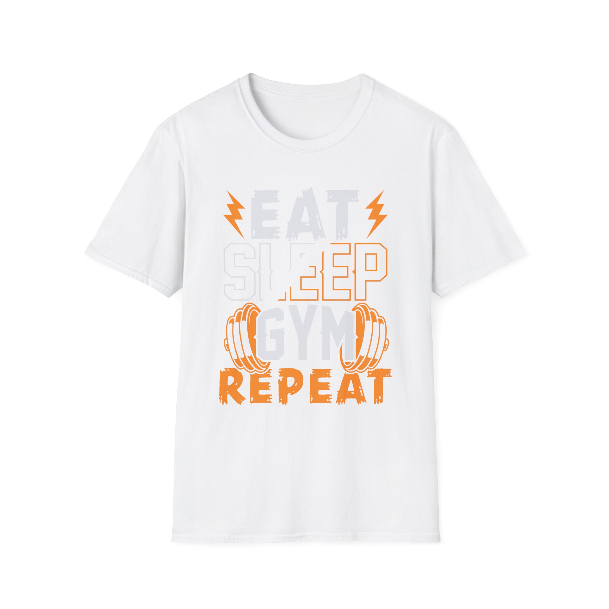 Gym Life T-Shirt — "Eat Sleep Gym Repeat" Fitness Tee