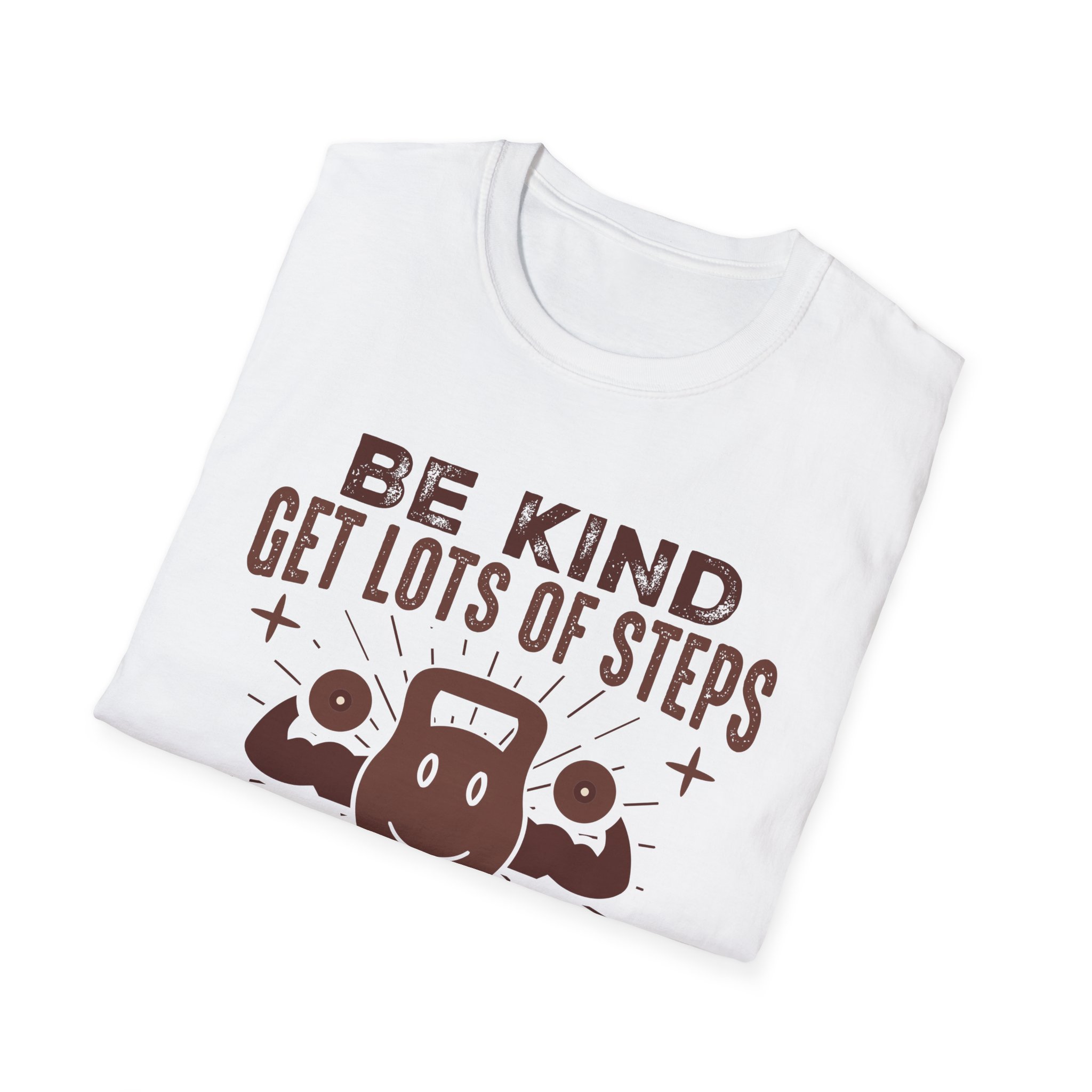 Be Kind, Get Lots of Steps T-Shirt — Eat Plenty of Protein Fitness Tee - Image 4