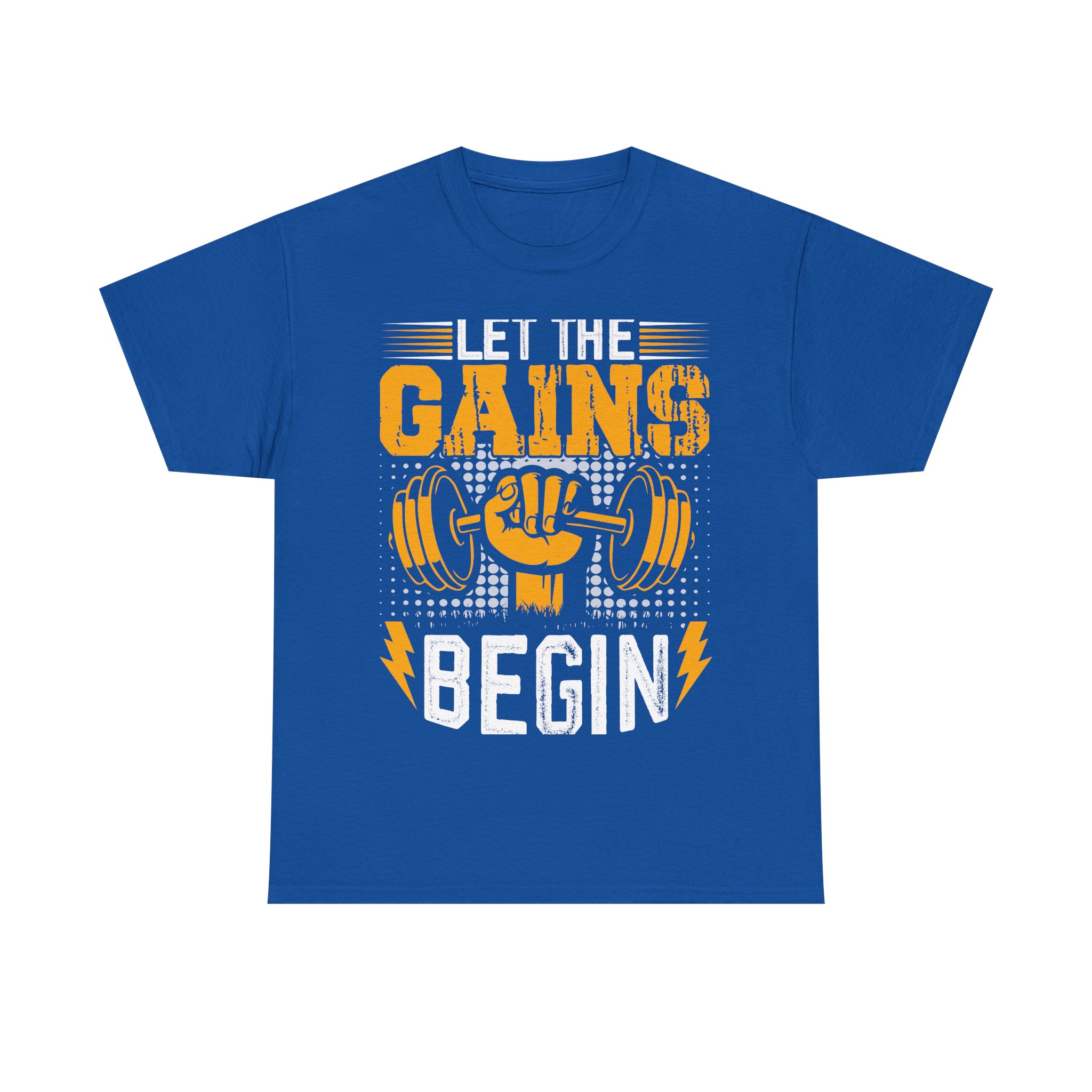 Gains Weightlifting Tee – Retro Gym Barbell Fist Fitness T‑Shirt - Image 15