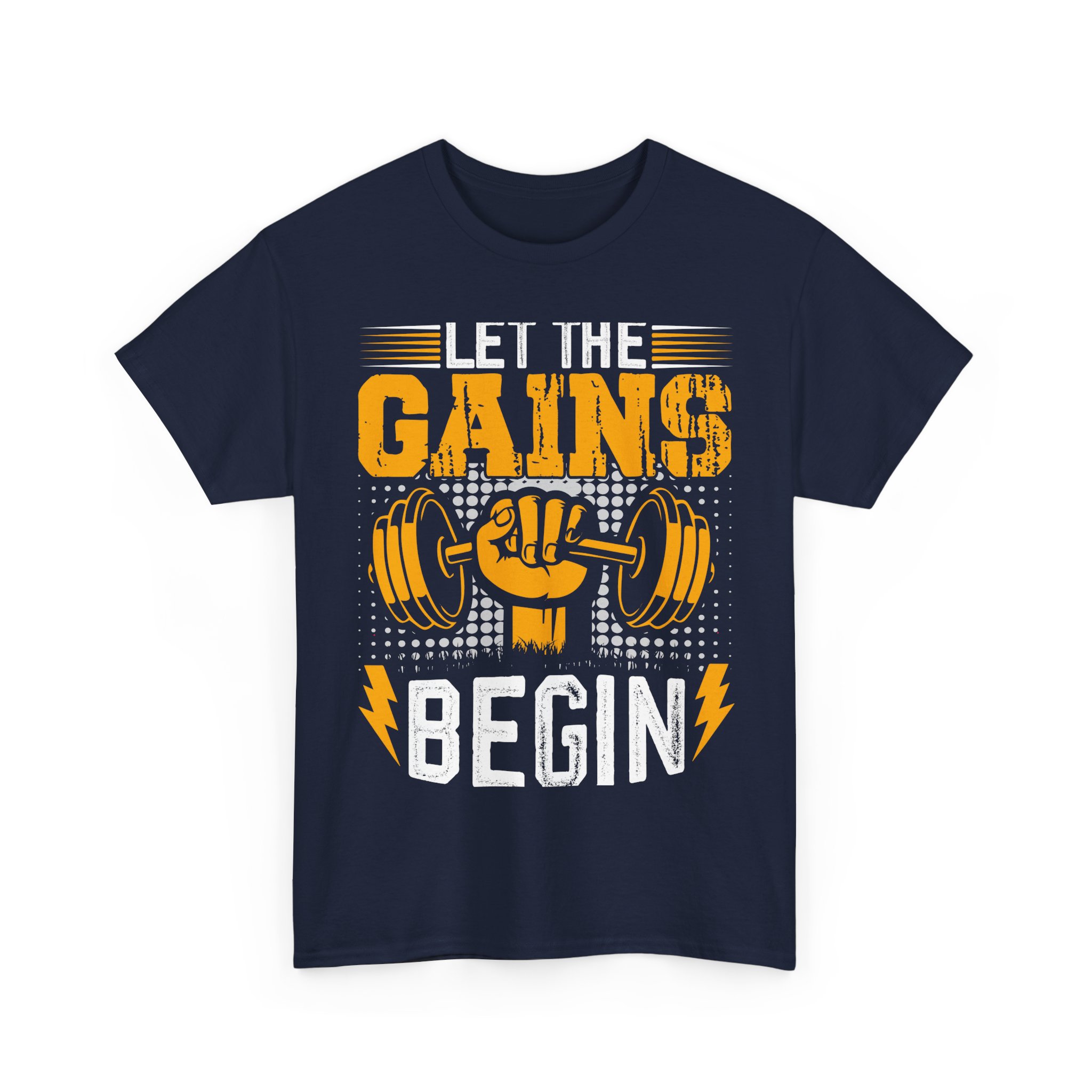 Gains Weightlifting Tee – Retro Gym Barbell Fist Fitness T‑Shirt - Image 18