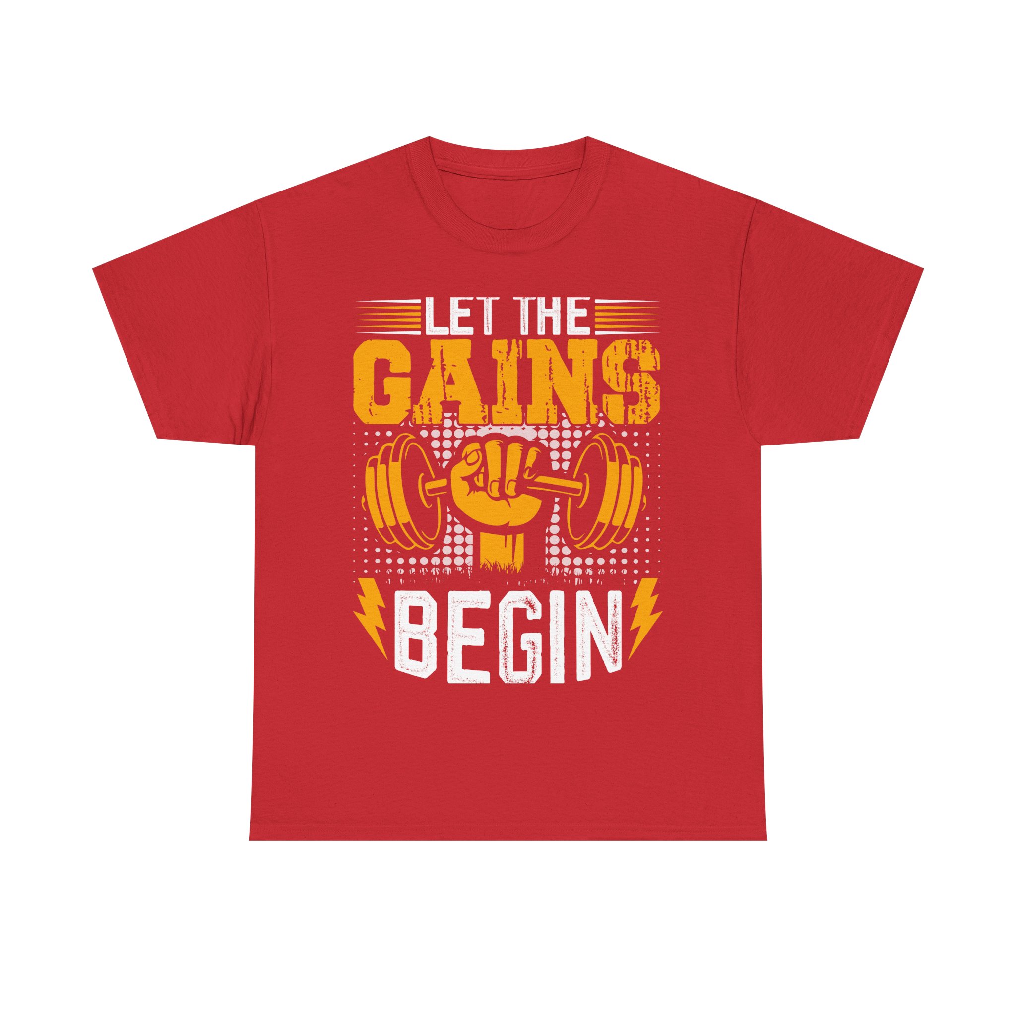 Gains Weightlifting Tee – Retro Gym Barbell Fist Fitness T‑Shirt - Image 19